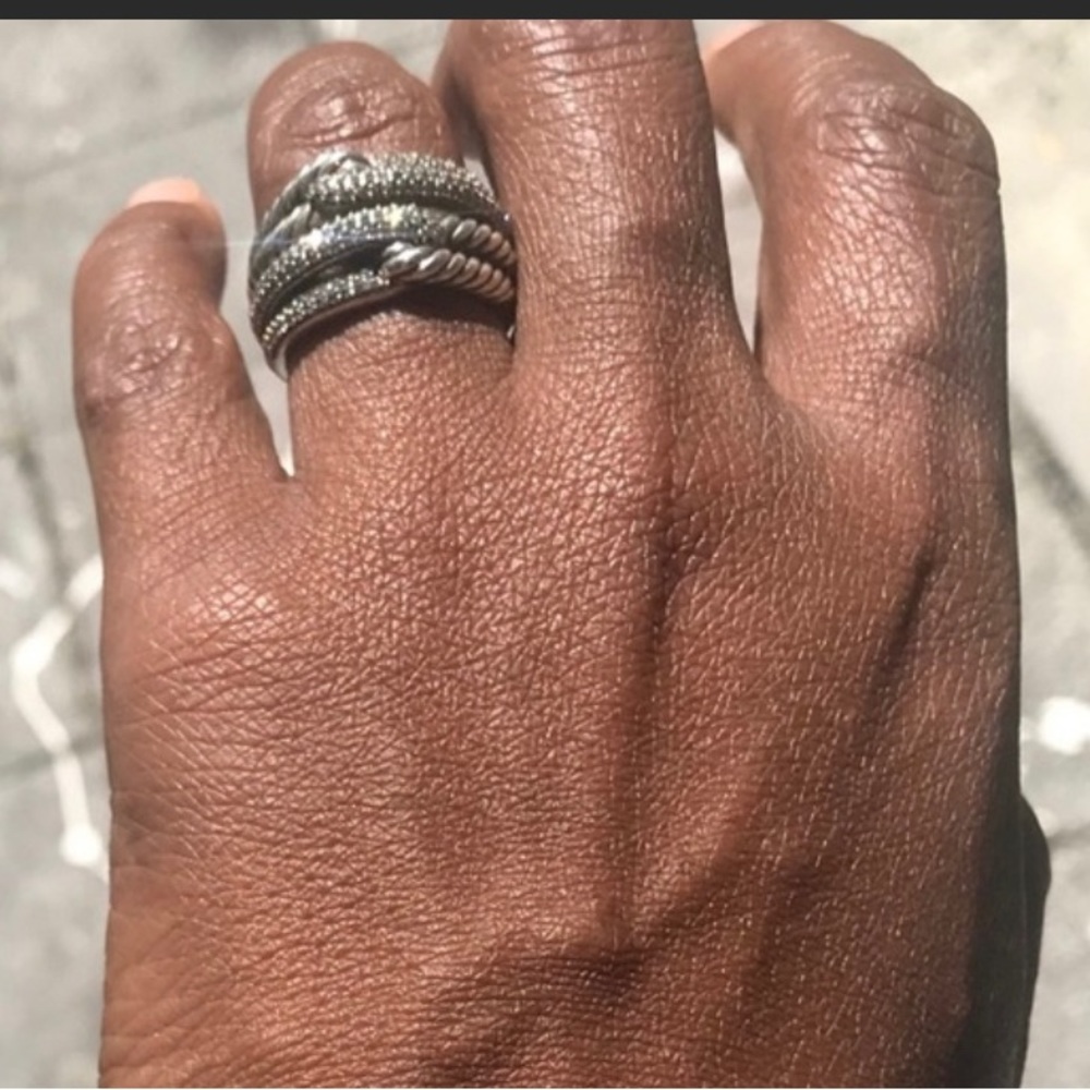 David Yurman Labyrinth Double-Loop Ring